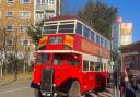 The vintage 145 captured on Saturday (March 23) headed towards Redbridge station