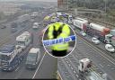 Oil was spilled on M25 causing severe delays following the crash