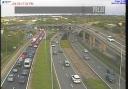 Long tailbacks on M11 northbound after Junction 4 of the North Circular following a reported crash