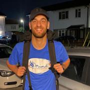 David set off to complete his challenge this morning (September 13) at 1.30am.