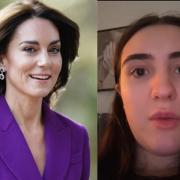 Comedian and actress Lucia Keskin (right) shared the video sketch about the Princess of Wales on TikTok