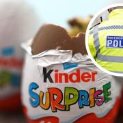A man, 31, was arrested after being caught with cannabis inside a Kinder egg pot