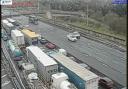 At least one lorry was involved in a crash on the M25, between Junction 30 and Junction 29