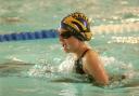 Ria Melvin swimming competitively