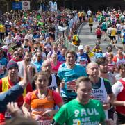 Runners ready for the London Marathon