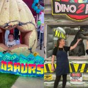 A dinosaur-themed event was held at Romford Shopping Hall