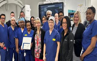 The neuro-radiology team at Queen's Hospital