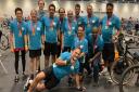 A team of BHRUT doctors after completing the London Triathlon for charity