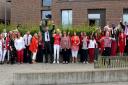 Staff at Drapers’ Academy wore red and white on Friday, July 9 in support of England.