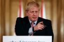 Prime Minister Boris Johnson speaking at a news conference inside 10 Downing Street. Picture: PA/Simon Dawson