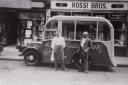 David Rossi's father outside a Rossi Bros shop in 1937. Picture: David Rossi