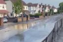 Flooding outside Marshalls Park Academy has forced the Romford school to close