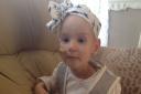 Isla Caton, three, is battling neuroblastoma.
