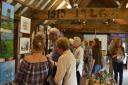 People enjoying Thames Chase Trusts Art and Sculpture exhibition. Picture: Aisling Woodhead