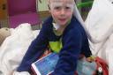 Nathan, 7, undergoing tests at hospital. Picture: Susie Box.