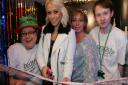 X factor's Amelia Lily opens Santa's grotto at the shopping hall