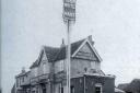 The old White Hart, in the 1920s, at the top of White Hart Lane, Collier Row. Picture courtesy of Brian Evans.