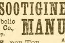A newspaper advert for Sootigine from 1888.