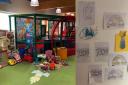 Frankie's Soft Play and Cafe at MyPlace in Harold Hill has closed. Kids left farewell messages on their art gallery before closing