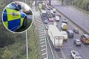 Essex Police were called to the incident on M25 earlier this morning (October 13)