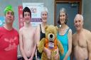 Some of the South Cambs Turtles swimmers who raised money for Home-Start