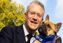 Andrew Rosindell MP with Sir David Amess' French Bulldog,