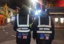 Night marshals on South Street in Romford.