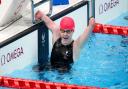 Ellie Challis celebrates silver in the women's 50m backstroke - S3 during the swimming at the Tokyo Aquatics Centre on day five of the Tokyo 2020 Paralympic Games in Japan. Picture date: Sunday August 29, 2021.