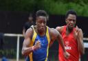 Richard Akinyebo (left) ‚Äì new 200m PB at England Athletics championships