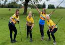 Nicky Dixon (l), Bianca Holman, Jan Taylor and Liz Irving (r) are training for the Yorkshire Three Peaks Challenge
