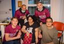 West Ham players Freddie Potts, Darren Randolph and Jarrod Bowen met patients and families at Saint Francis Hospice