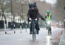Heavy rain is expected today in London, with the potential it may turn into sleet and snow 