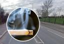 A man was fined over £1,000 for dropping a cigarette from his seat