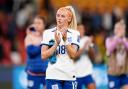 England's Chloe Kelly applauds the supporters after their win over Haiti