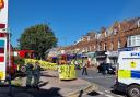 Eight fire engines and 60 firefighters were deployed to the scene of the fire in Upminster
