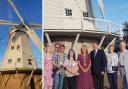 Havering Mayor Cllr Stephanie Nunn, Cllr Barry Mugglestone, Havering's Cabinet Member for Environment with members, supporters and volunteers from Friends of Upminster Windmill
