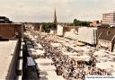 Bustling - Market Place in Romford, 1987