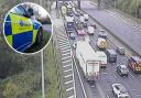 Essex Police were called to the incident on M25 earlier this morning (October 13)