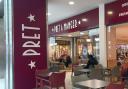 The new Pret outlet is located next to the Waterstones bookstore in the Liberty shopping centre