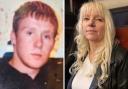Mark Osborne (left) is in prison for the murder of Mark Tredinnick, but his friend Julie Major (right) is fighting to overturn his conviction, saying she has obtained bombshell fresh evidence