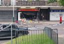 A Post Office at Petersfield Avenue, Harold Hill, is smashed