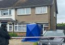 Police are at a house in Cornwall Close after a woman was killed by her dogs