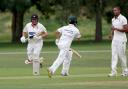 Paul Murray and Sameer Saqib in batting action for Hornchurch against Fives & Heronians
