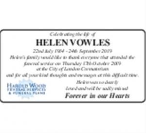 Helen Vowles