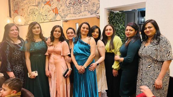 Romford Recorder: A second party was held at a restaurant for the Elegance Beauty staff Romford Recorder: A second party was held at a restaurant for the Elegance Beauty staff