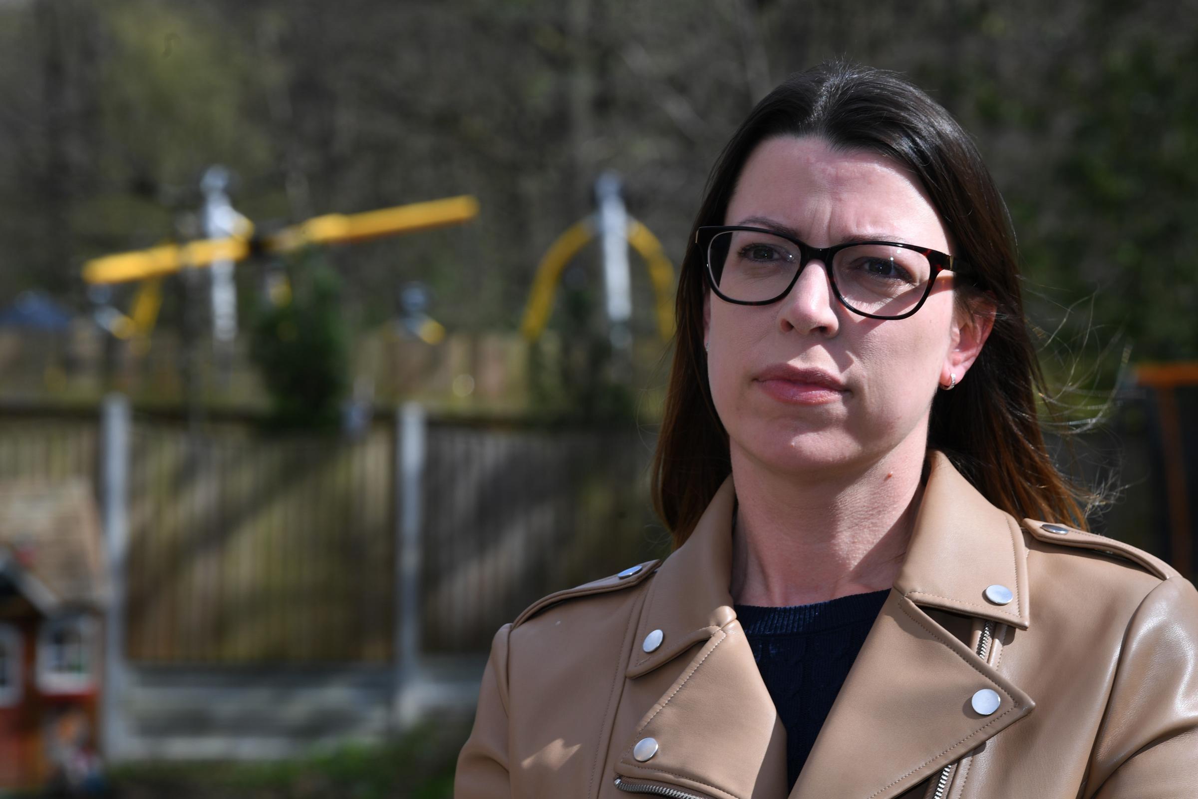 Leah Flack and her family are annoyed about anti-social behaviour fromadults drinking and swearing in a play area behind their back garden in Hartswood Road, Brentwood..
