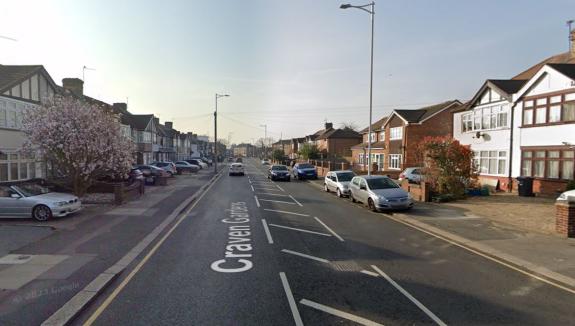 Romford Recorder: The stabbing is believed to have occurred on Craven Gardens Romford Recorder: The stabbing is believed to have occurred on Craven Gardens