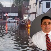 In June 2021 Gidea Park suffered devastating flooding (pictured) due to extreme weather.