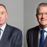 Dagenham and Rainham MP Jon Cruddas (left) and Andrew Rosindell (right), MP for Romford.