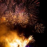 Fireworks illuminate the night sky over London on New Year's Eve